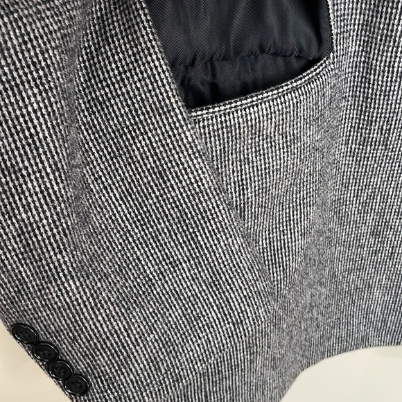 CHRISTIAN AUJARD Men’s 42L Camel Hair Blend Tweed Herringbone Blazer Academia - Picture 4 of 10